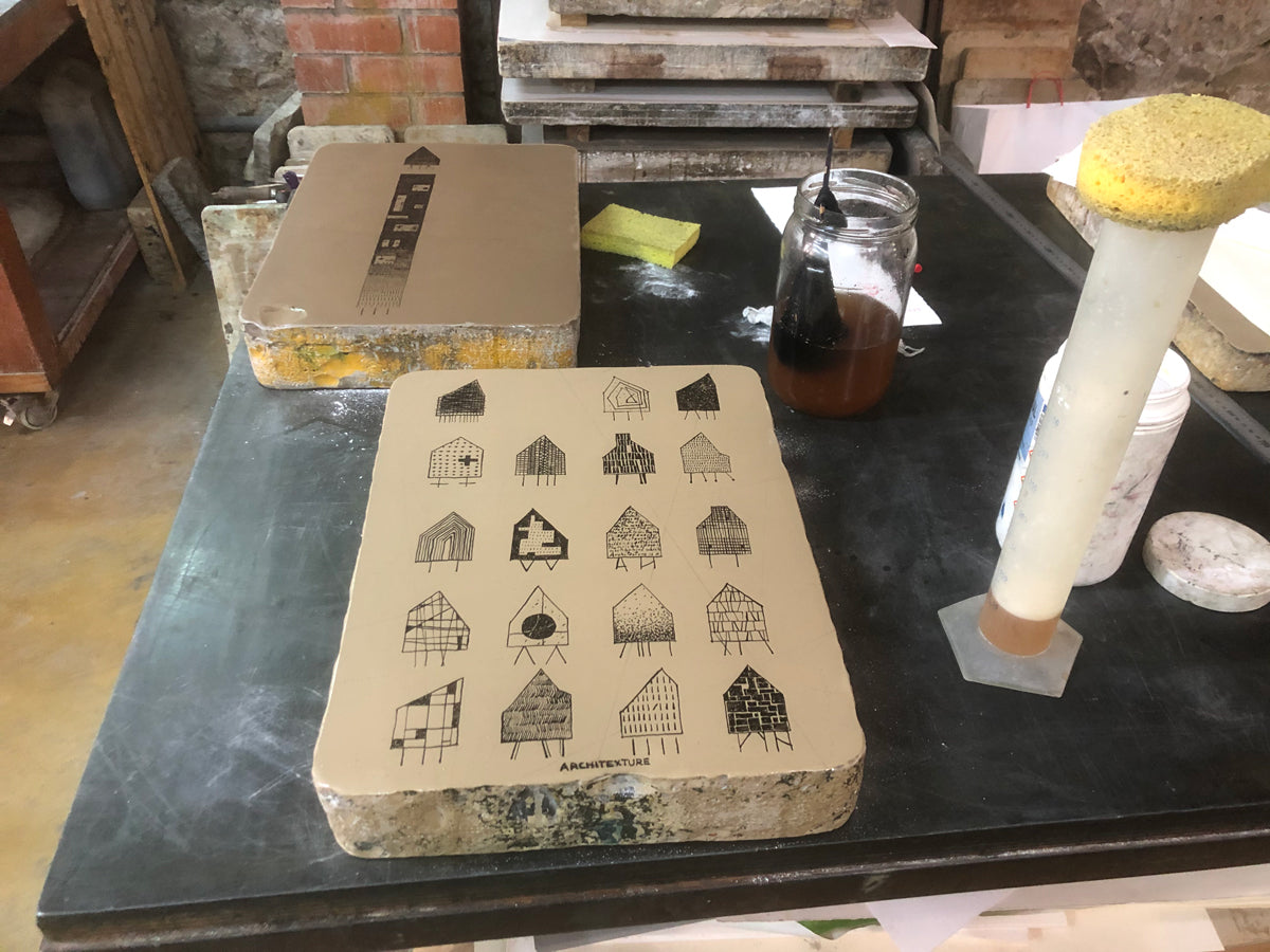 ARCHITEXTURE Stone lithography